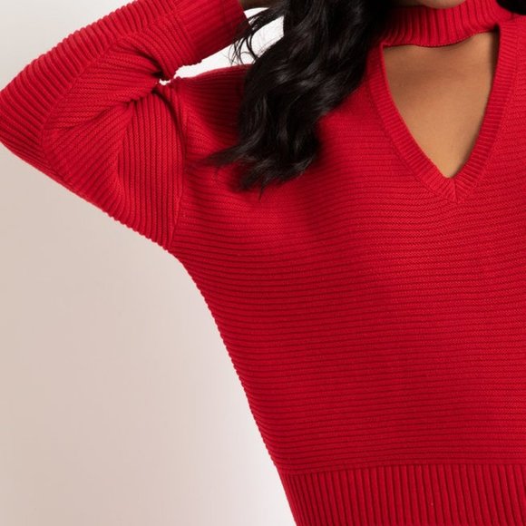 Eloquii Cutout Neck Sweater - Picture 2 of 4